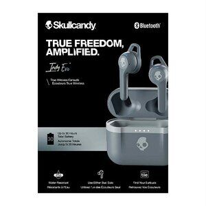 Like New Black Skullcandy True Freedom Amplified Wireless Earbuds